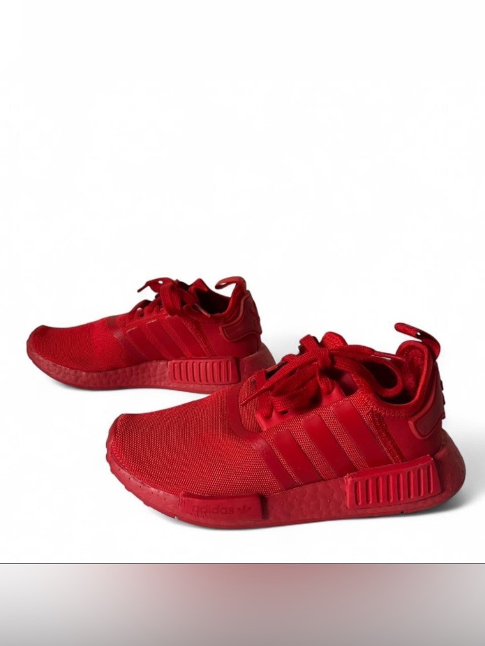 Adidas NMD_R1 'Triple Red' / 'Scarlet' Low Top Athletic Sneakers size 4 - Picture 2 of 8